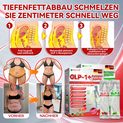 🇩🇪 Offizielle 𝙃𝐻𝑽𝖡® 🎀 𝐆𝐿𝑷-𝟭 + Kollagenpeptide Lösung zur Unterstützung von Gewichtsmanagement und Hautstraffung – mit Kollagenpeptiden & Matrixyl 3000. Hilft, das Wohlbefinden zu unterstützen und die Haut sichtbar zu verbessern.