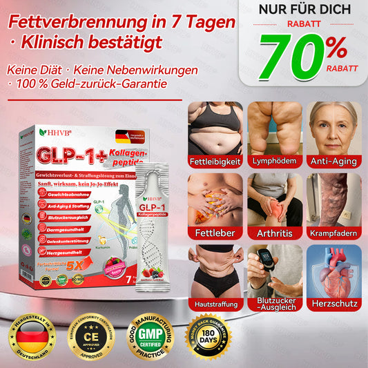 🇩🇪 Offizielle 𝙃𝐻𝑽𝖡® 🎀 𝐆𝐿𝑷-𝟭 + Kollagenpeptide Lösung zur Unterstützung von Gewichtsmanagement und Hautstraffung – mit Kollagenpeptiden & Matrixyl 3000. Hilft, das Wohlbefinden zu unterstützen und die Haut sichtbar zu verbessern.